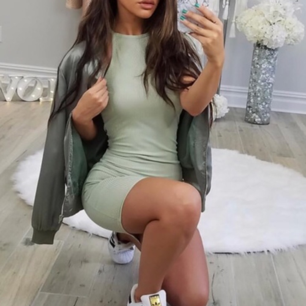 CarlibybelxMissguided mint bodycon dress